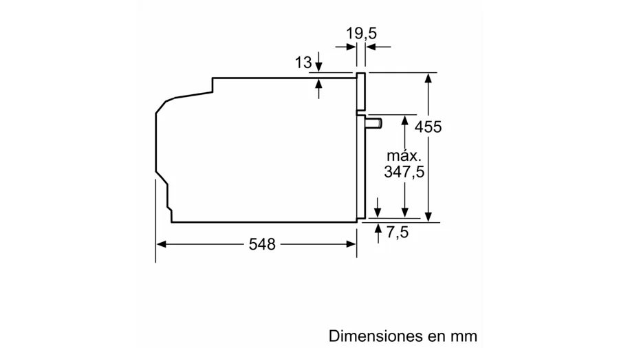 Horno compacto BOSH 60X45cm Negro [Clase de eficiencia energética A]