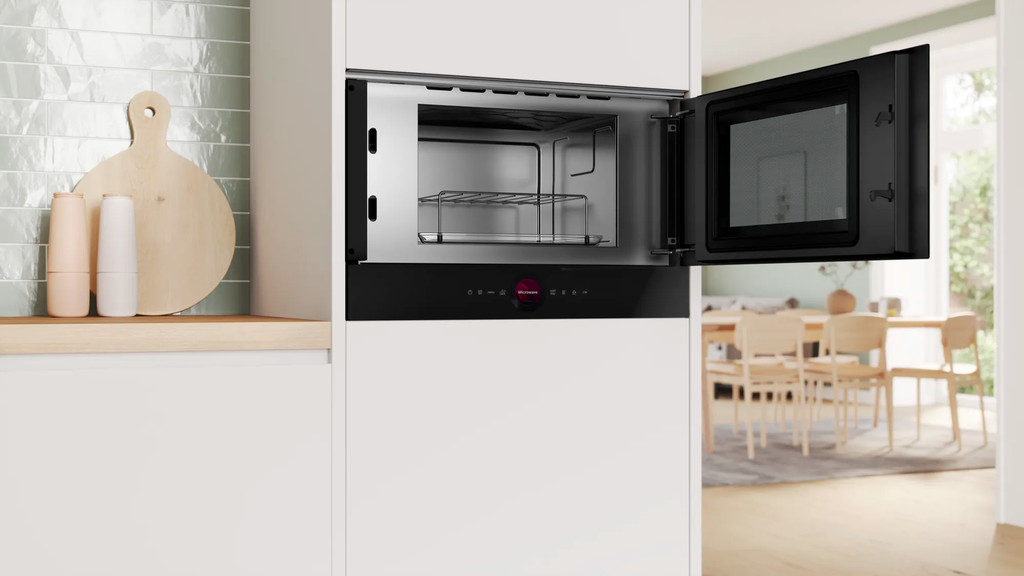 Horno Microondas BOSH Integrable, Capacidad 21 litros Negro