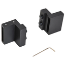 Herraje 200cm Puerta Granero de Madera Corredera  Kit de Accesorios Guía de Riel con Tornillos Acero al Carbono Negro Mate