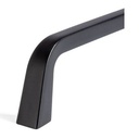 Tirador ZAMAK Grafito D160mm - L171mm