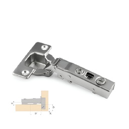 [64128] Bisagra Clip Cam 110º ø35mm Recta con Piston  + Base