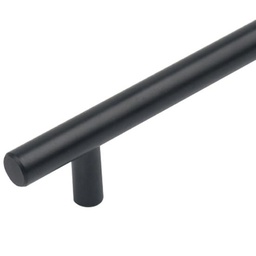 [67474] Tirador Redondo Acero Macizo Negro D128mm - L192mm