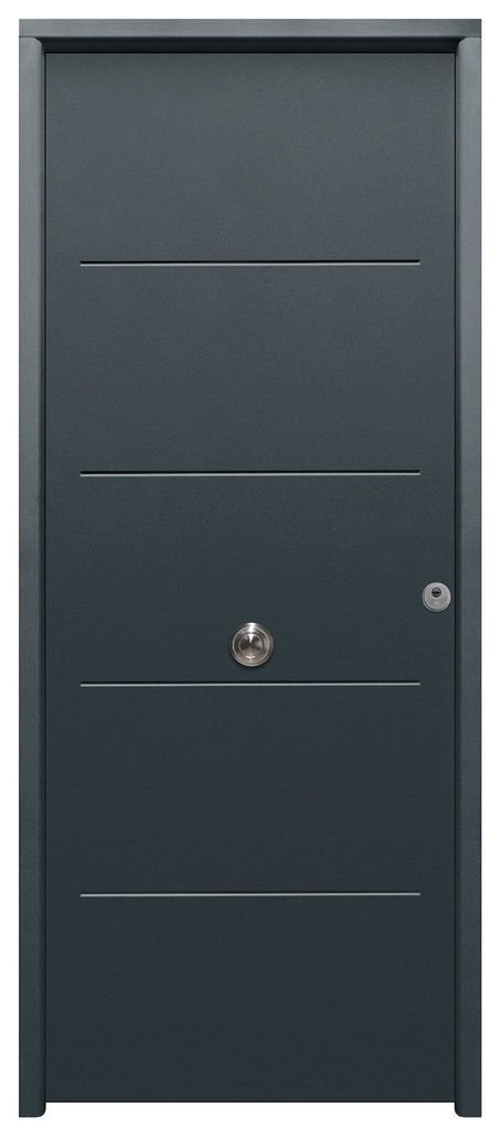 Puertas de entrada SAGA-100 1105 90x210cm Gris RAL7016 3P/2C IZDA*