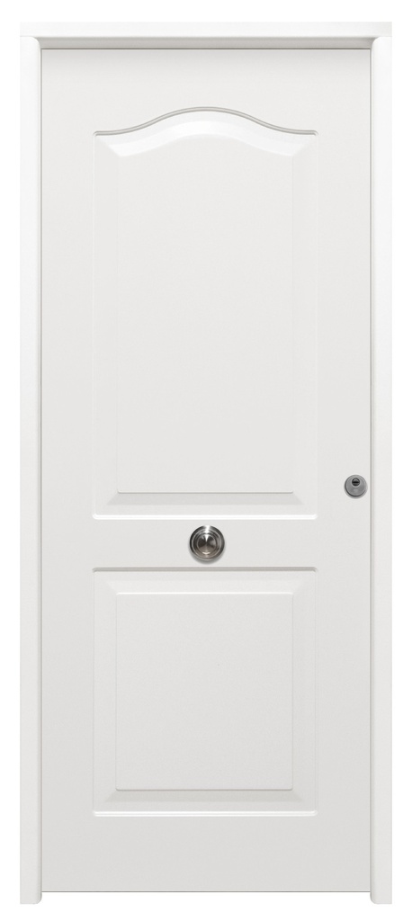 Puertas de entrada SAGA-100 SEMI 100x210cm Blanco RAL9003 3P/2C IZDA*