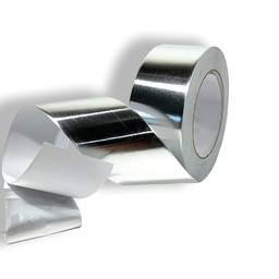 [64705] Cinta Adhesiva de Aluminio, Aislante, resistente a altas temperaturas, 50 mm de 45 mt